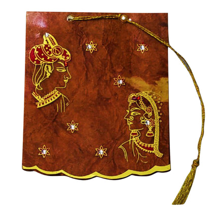 Brown Invitation Card-King of Cards