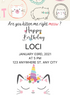 White Rainbow Pet Party Invitation-King of Cards