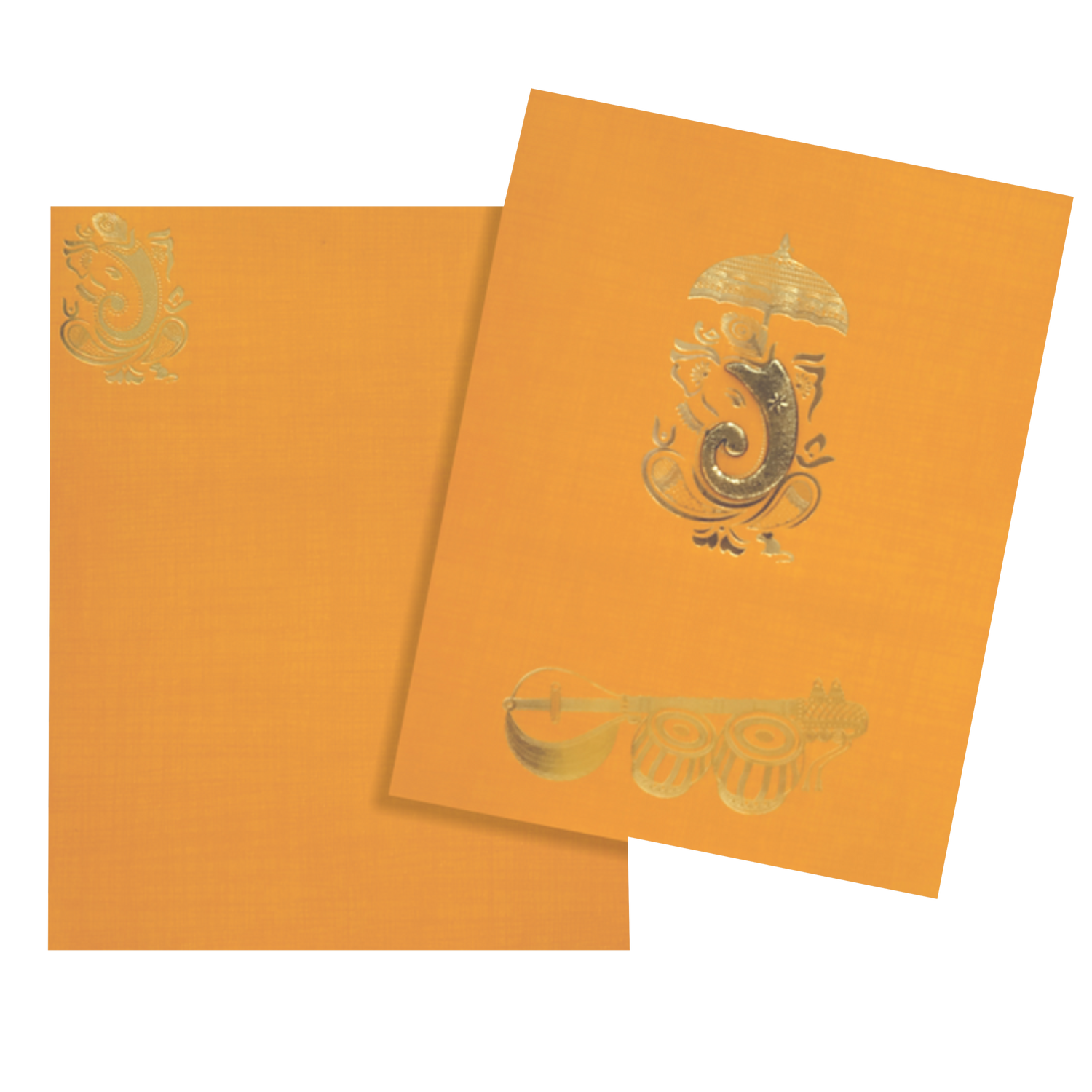 Orange Metallic Invitation Card-KNK50250