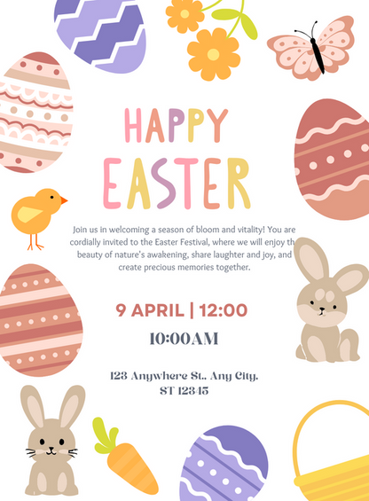 Egg-stravaganza Easter Invitation-AAEAS008
