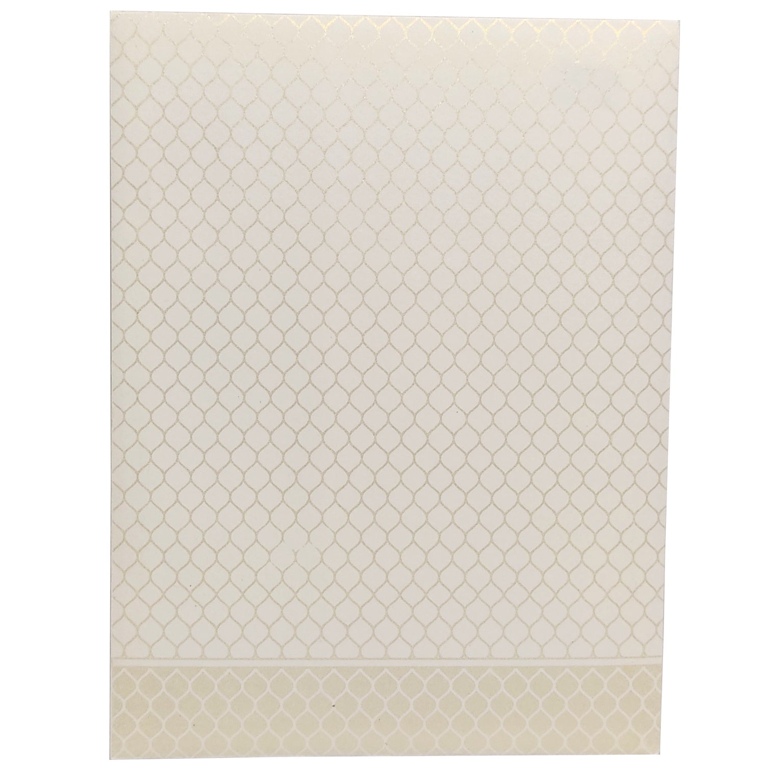 White Screen Traditional Embossed Design With New Ganesha Design-KNK7036W