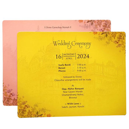 Cream Elephant Padded Invitation Card-King of Cards