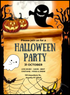 Emerald Eve Holloween Invitation-AAHOO014