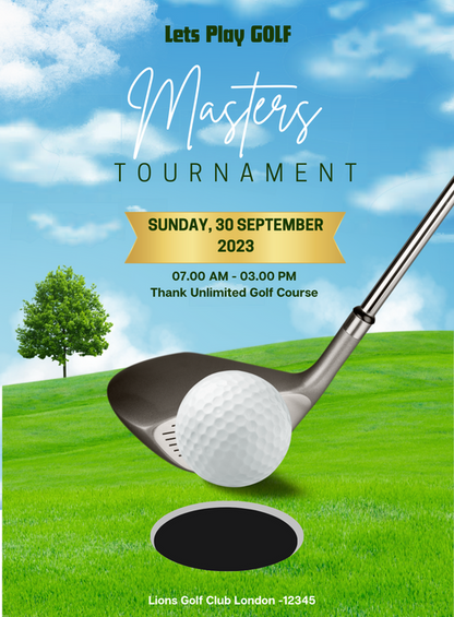 Emerald Green golf Invitation-AAGLF006