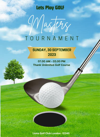 Emerald Green golf Invitation-AAGLF006