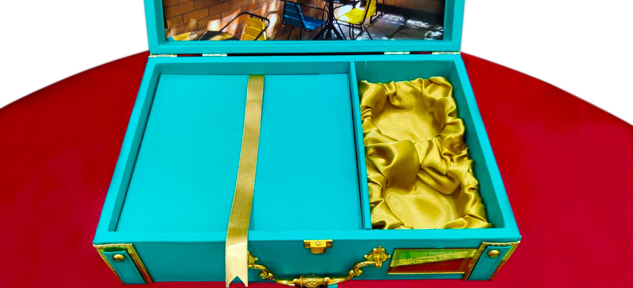 Light Green Ultra Premium Corporate Invitation With Sweet Bowls-KNKUP040