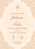 Pink Foil Design Flower Wedding Invitation-EINK0022