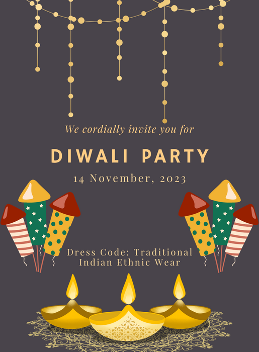 Ethnic Diwali Diwali Invitations-AADWI021