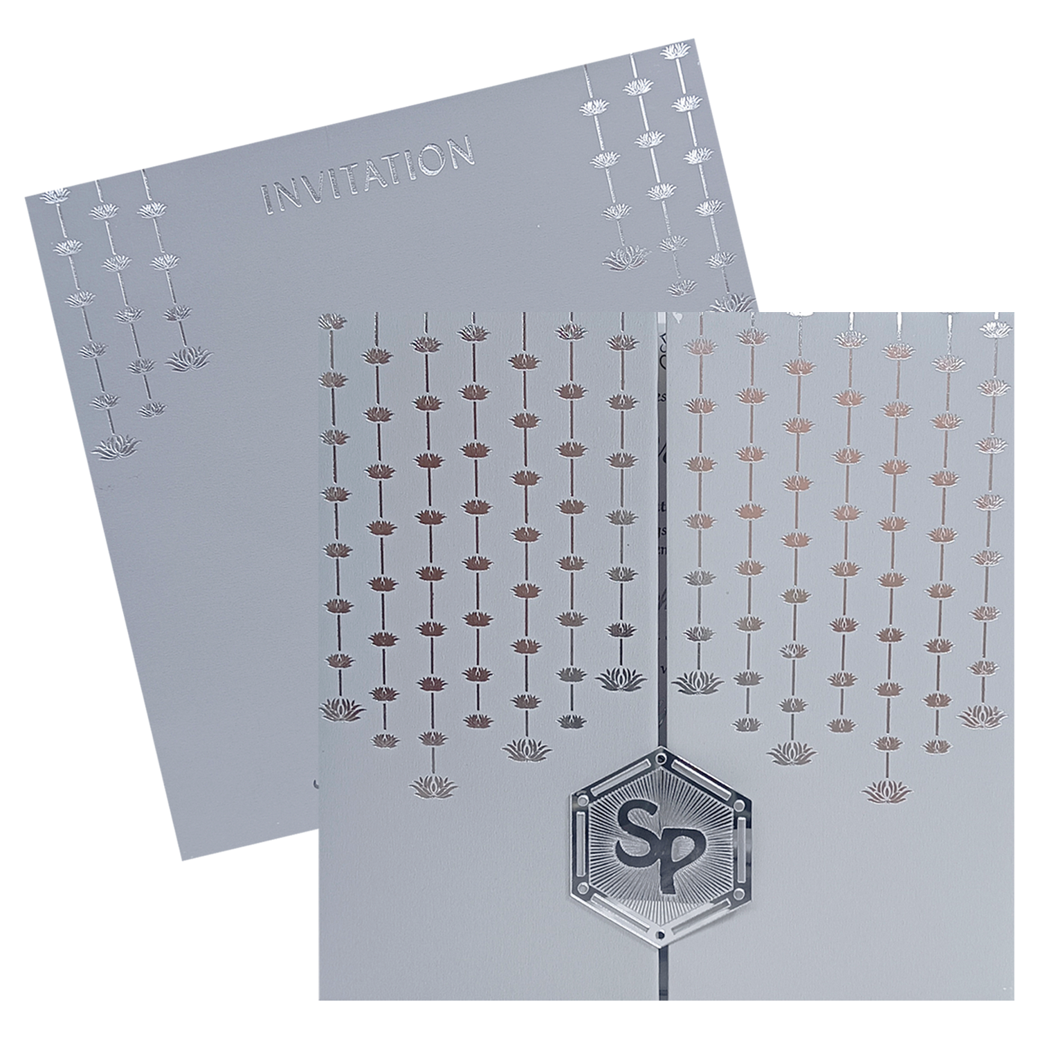 Light Grey Door Opening Invitation-King of Cards