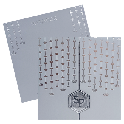 Light Grey Door Opening Invitation-King of Cards