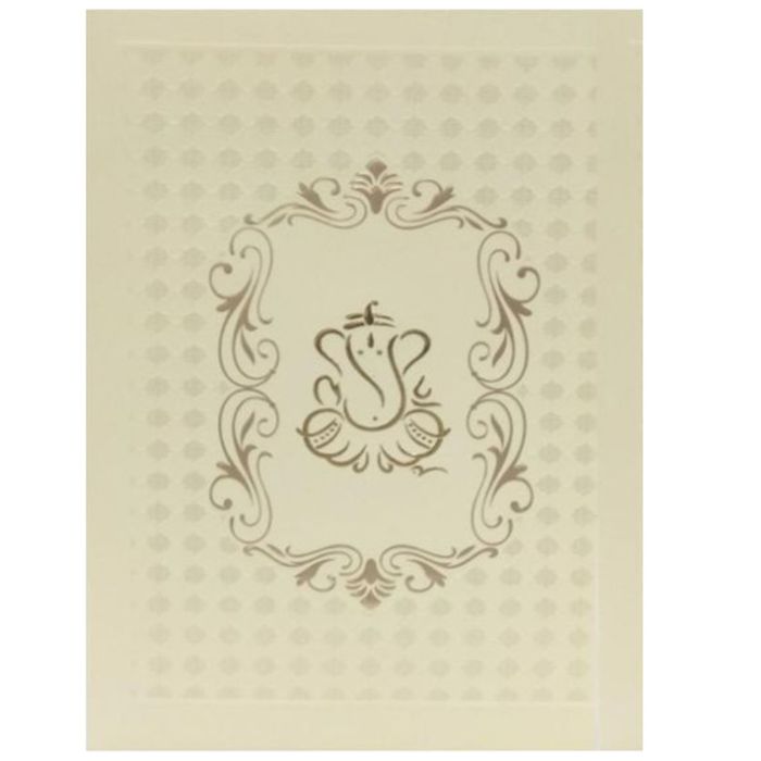 Green Ganesha Rubber Board Invitation Card-King of Cards