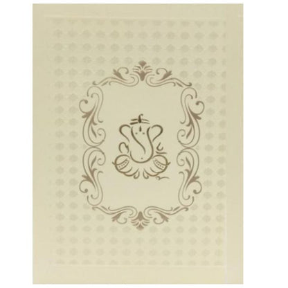 Green Ganesha Rubber Board Invitation Card-King of Cards