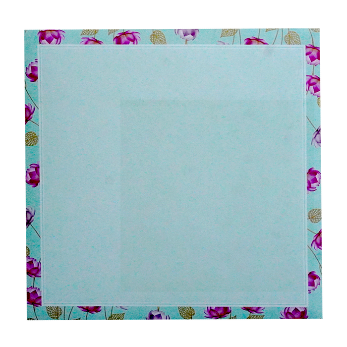 Mint Lotus Wedding Card-King of Cards