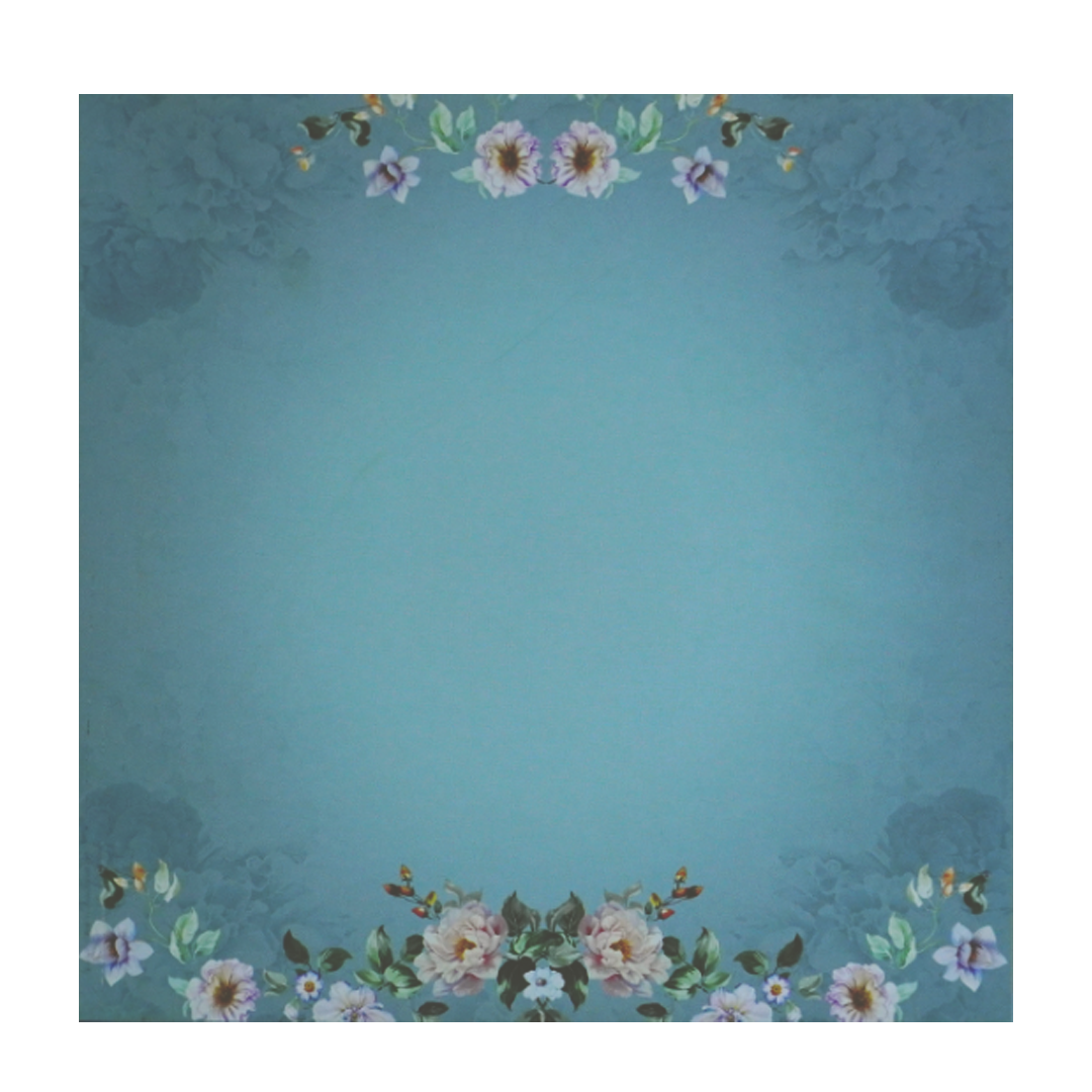 Greyish Blue Wedding Invitation-KNKD8106