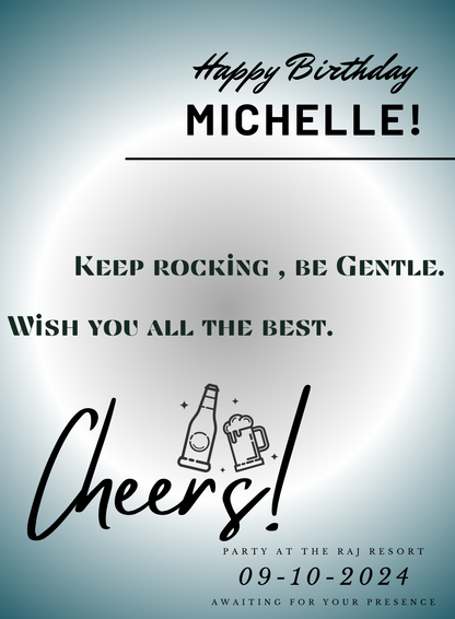 Blue Cheers Birthday cards for him-AABCH013