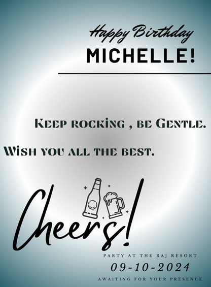 Blue Cheers Birthday cards for him-AABCH013