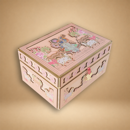 Pink Premium Shreenathji Luxury Invitation Box - KNLW20241