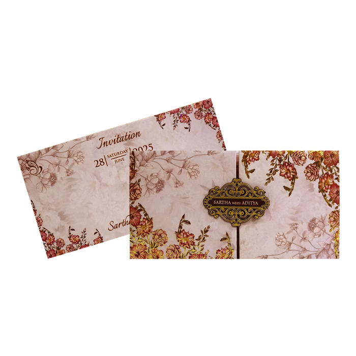 Light Dusty Pink Invitation Card-King of Cards