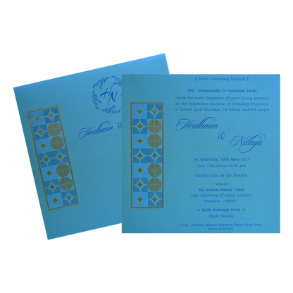 Blue Design Single Card-King of Cards