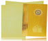 Gold Classic Paper Print Wedding Cards With Bride And Groom-KNCP817N-King of Cards