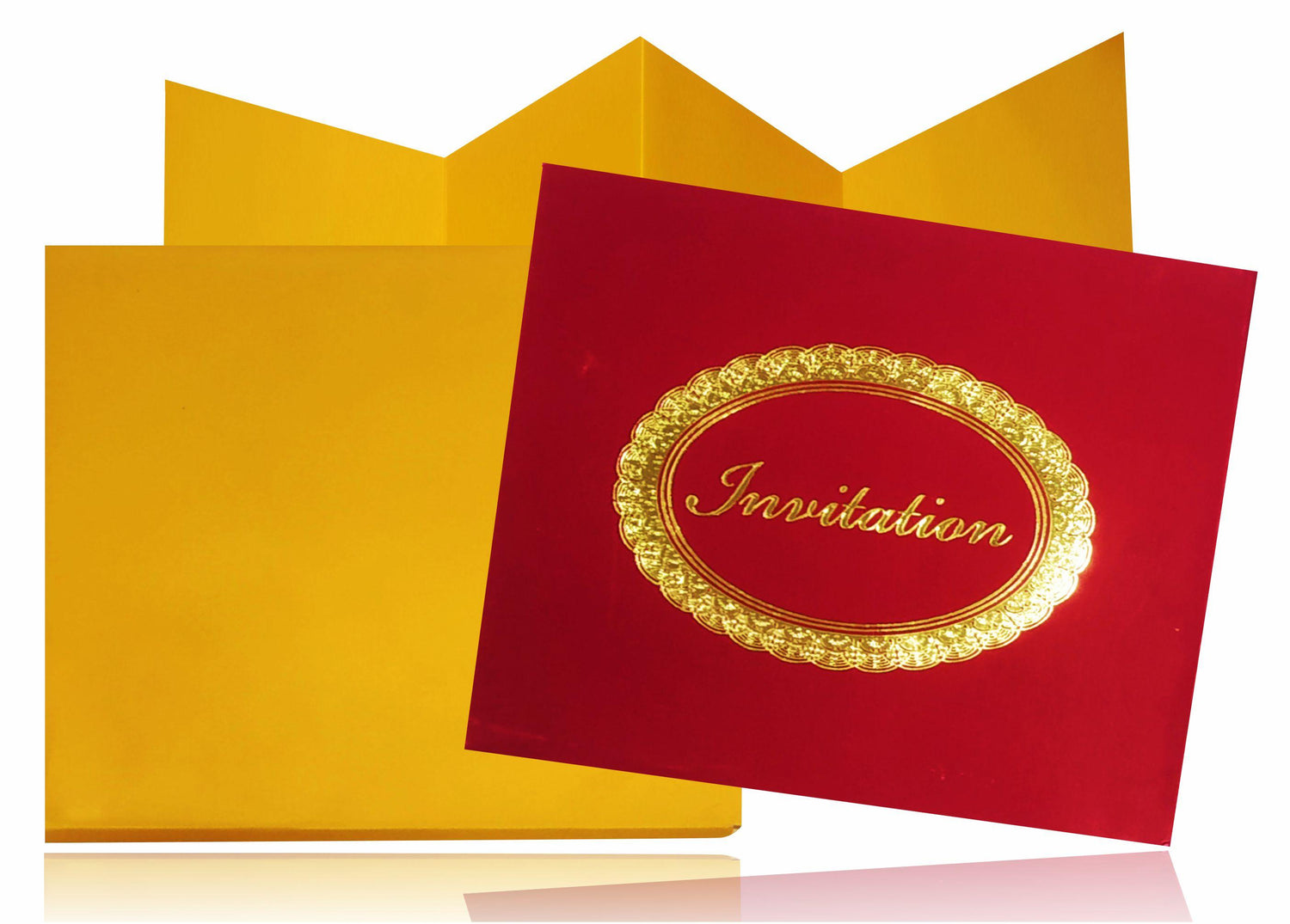 Red Padded Invitation Card