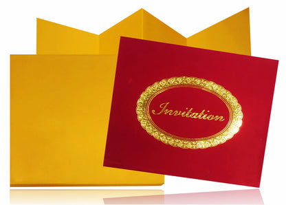Red Padded Invitation Card
