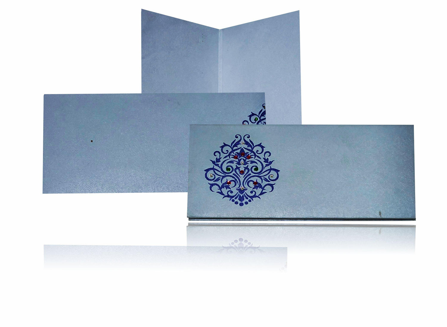 Blue Personal Invitation Card-KNK3842