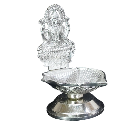 White Metal Ganesha Deepa-GRI0350