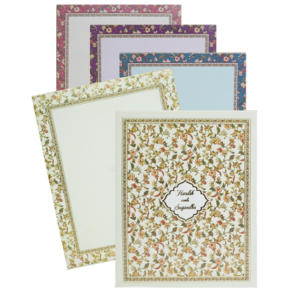 Lime Floral Pattern Marriage Card-King of Cards