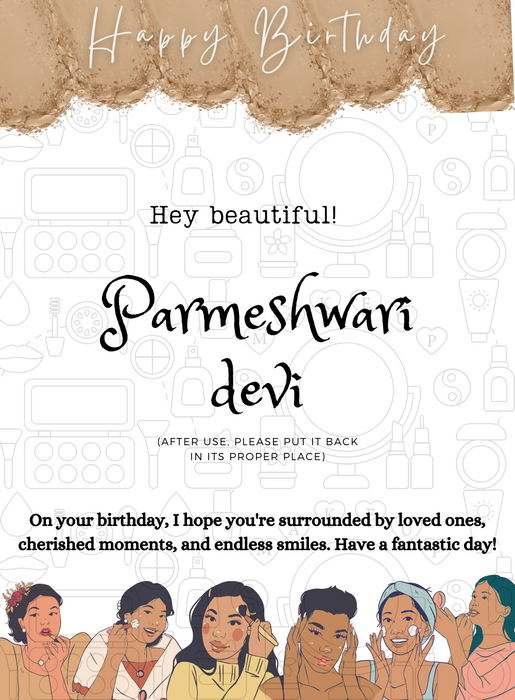 White Makeup Birthday cards for her-King of Cards