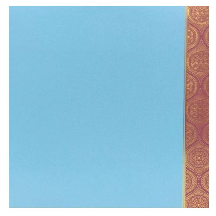 Beautiful Blue Shading With Ganesha Design wedding Card - KNK30363-King of Cards