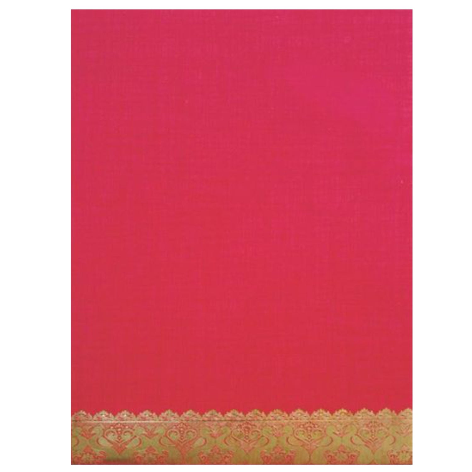Alluring Cream Shading With Ganesha Theme Wedding Card-KNCM07RG