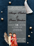 Feather Pearl Marathi Wedding Invitations-AAMAI021