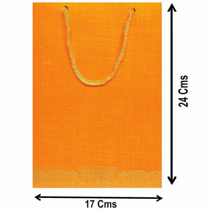 Orange Metallic Embossed Ganesha Trunk Invitation-KNCA202O-King of Cards