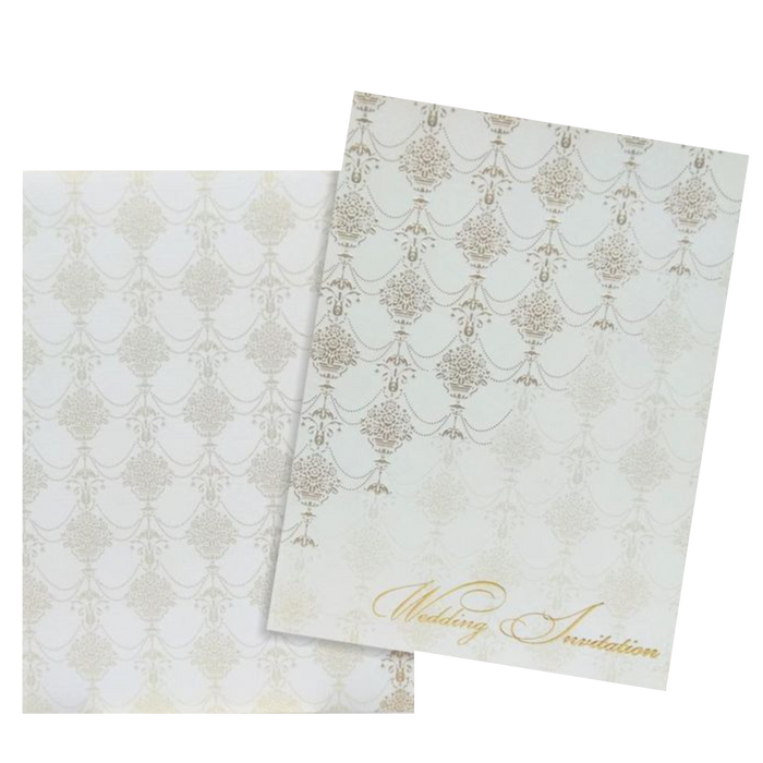 White Floral Invitation Card-King of Cards