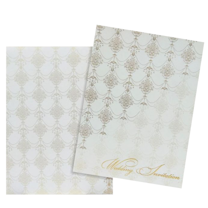 White Floral Invitation Card-King of Cards