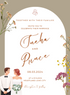 Floral Arch Wedding Reception Invitation-AAWPI005