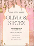 Floral Hanging Floral wedding Invitation-AAFWI010