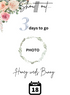 Floral Honey Countdown Invitation-AACDI008