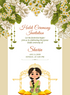 Floral Powder Haldi Ceremony Invitations-AAHCI033