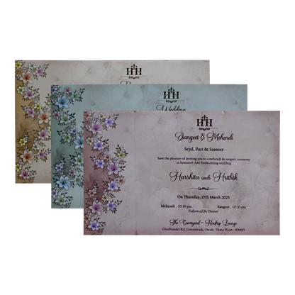 Light Pale Olive Green Invitation-KSI12540