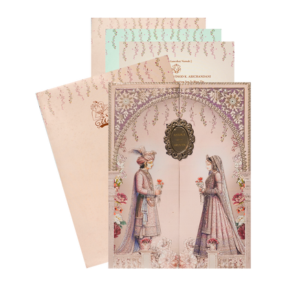 Check out Bride Groom Arch Padded Wedding Card at best price. ✅
WhatsApp Support ✅Express Delivery.|King of cards.