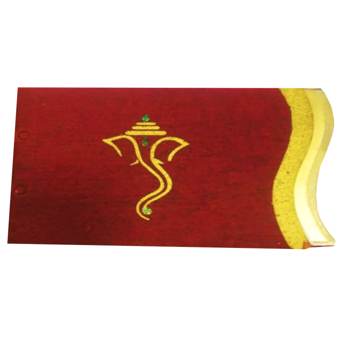 Gold Ganesha Invitation Card-cxp118-King of Cards