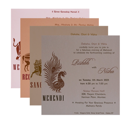 Wine Red Pattern Wedding Invitation Card-King of Cards