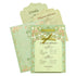 Light Soft Green Laser Cut Invitation-King of Cards