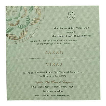 Invitation Card - KRCS6531-King of Cards