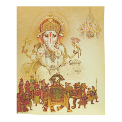 Sandal Jumbo Offset Ganesha With Baraat Print-KNKJ1083-King of Cards