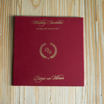 White Acrylic Invitation Card-KNAT3701R