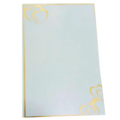White Single Sheet Invitation Card-XP071
