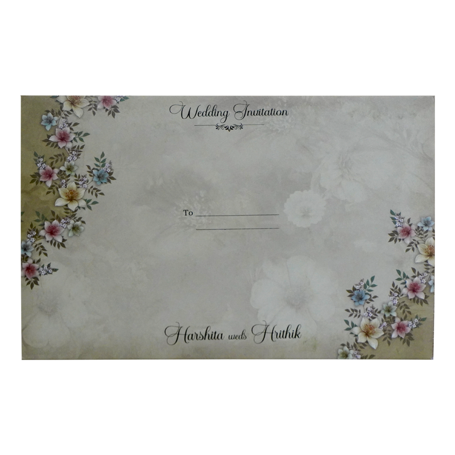 Light Pale Olive Green Invitation-KSI12540